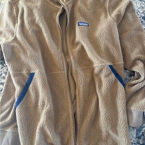 Patagonia Tan Fleece with Logo Patch